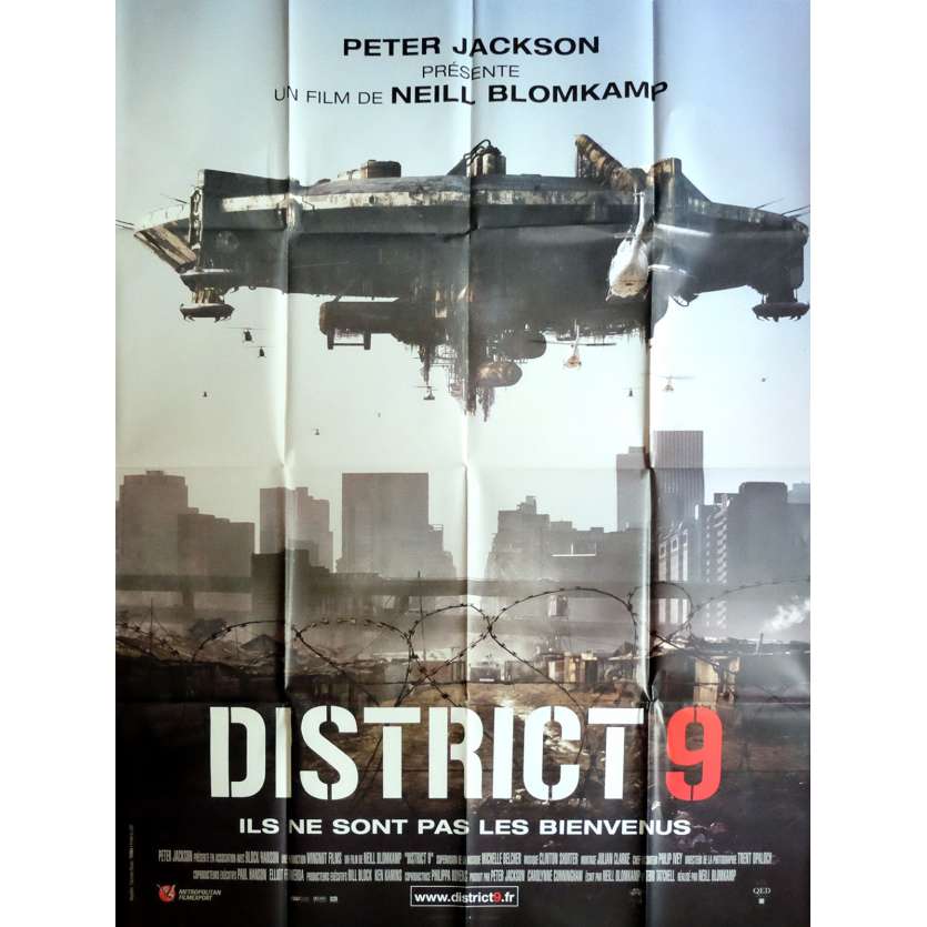 DISTRICT 9 Affiche de film 120x160 cm - 2009 - Sharlto Copley, Neill Blomkamp