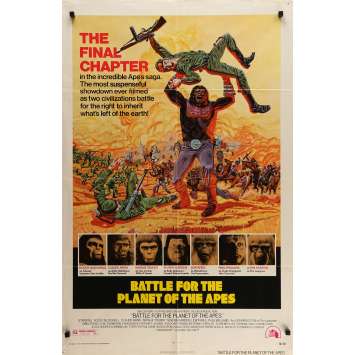 LA BATAILLE DE LA PLANETE DES SINGES Affiche de film 69x104 cm - 1973 - Roddy McDowall, J. Lee Thompson LA BATAILLE DE LA PLANETE DES SINGES Affiche de film 69x104 cm - 1973 - Roddy McDowall, J. Lee Thompson