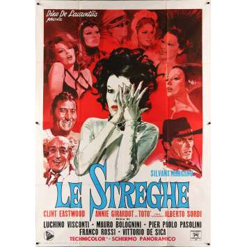 LES SORCIERES Affiche de film 140x200 cm - 1967 - Silvana Mangano, Pier Paolo Pasolini LES SORCIERES Affiche de film 140x200 cm - 1967 - Silvana Mangano, Pier Paolo Pasolini