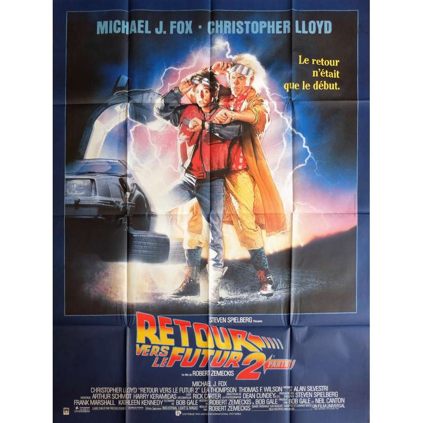 RETOUR VERS LE FUTUR 2 Affiche de film  120x160 cm - 1989 - Michael J. Fox, Robert Zemeckis