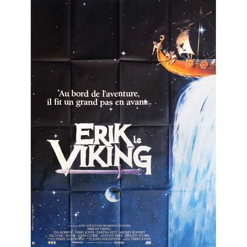 ERIK LE VIKING Affiche de film 120x160 cm - 1989 - Tim Robbins, Terry Jones