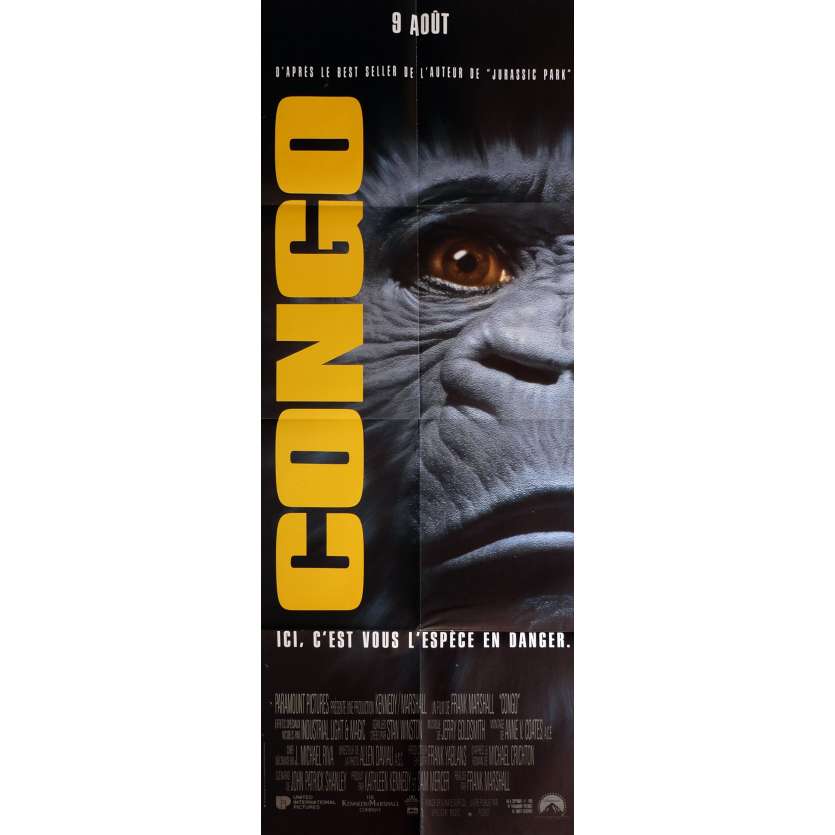 CONGO Movie Poster  23x63 in.  - 1995 - Frank Marshall, Tim Curry