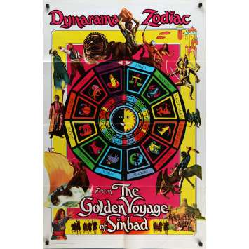 7th VOYAGE OF SINBAD Movie Poster 29x41 in. - 1975 - Ray Harryhausen, Kervin Mathews 7th VOYAGE OF SINBAD Movie Poster 29x41 in. - 1975 - Ray Harryhausen, Kervin Mathews