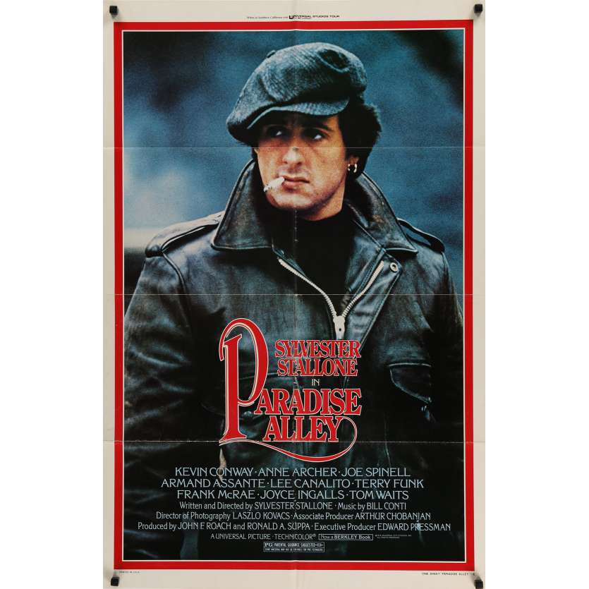 PARADISE ALLEY Movie Poster 29x41 in. - 1978 - Sylvester Stallone, Armand Assante