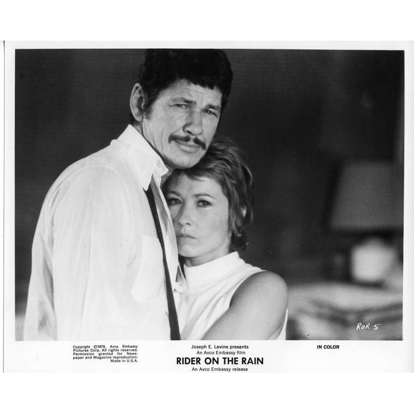 RIDER ON THE RAIN Movie Stills  8x10 in.  - 1970 - René Clément, Charles Bronson