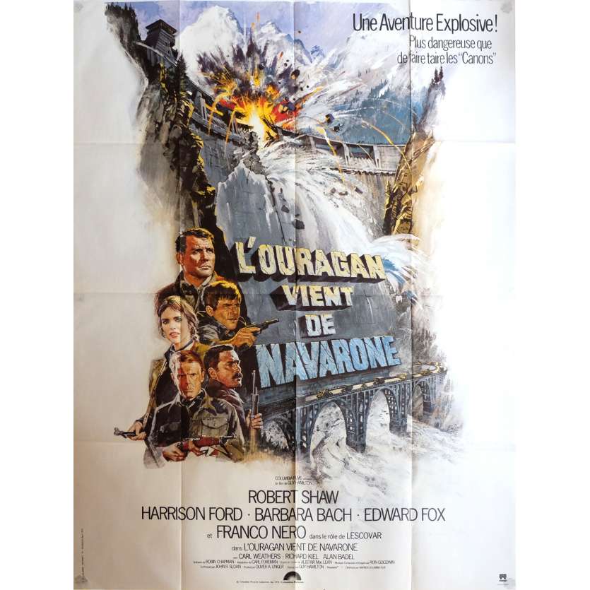 FORCE 10 FROM NAVARONE Movie Poster 47x63 in. - 1978 - Guy Hamilton, Harrison Ford
