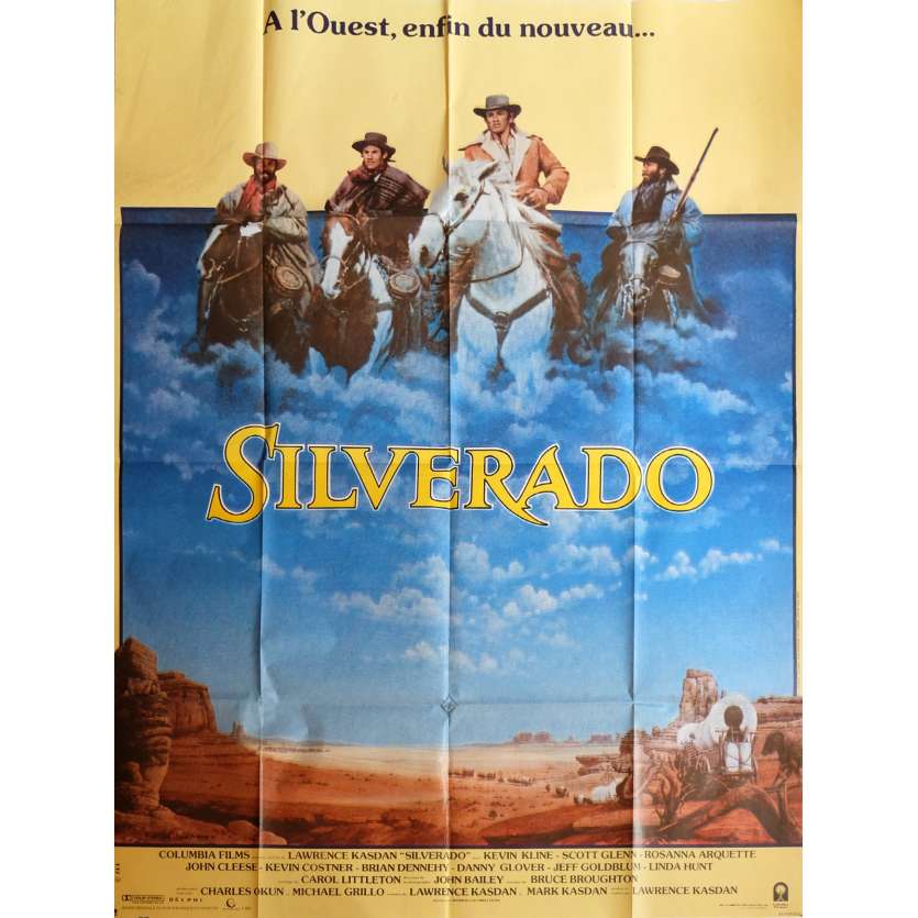 SILVERADO Affiche de film 120x160 cm - 1985 - Kevin Costner, Lawrence Kasdan