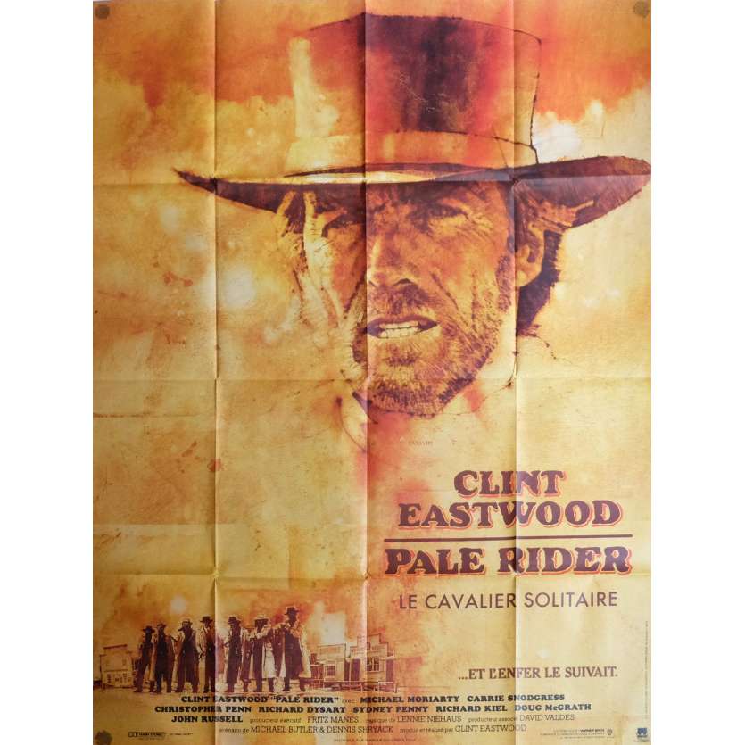 PALE RIDER Affiche de film 120x160 cm - 1985 - , Clint Eastwood