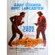 VERA CRUZ French 1p '55 great close up artwork of cowboys Gary Cooper & Burt Lancaster