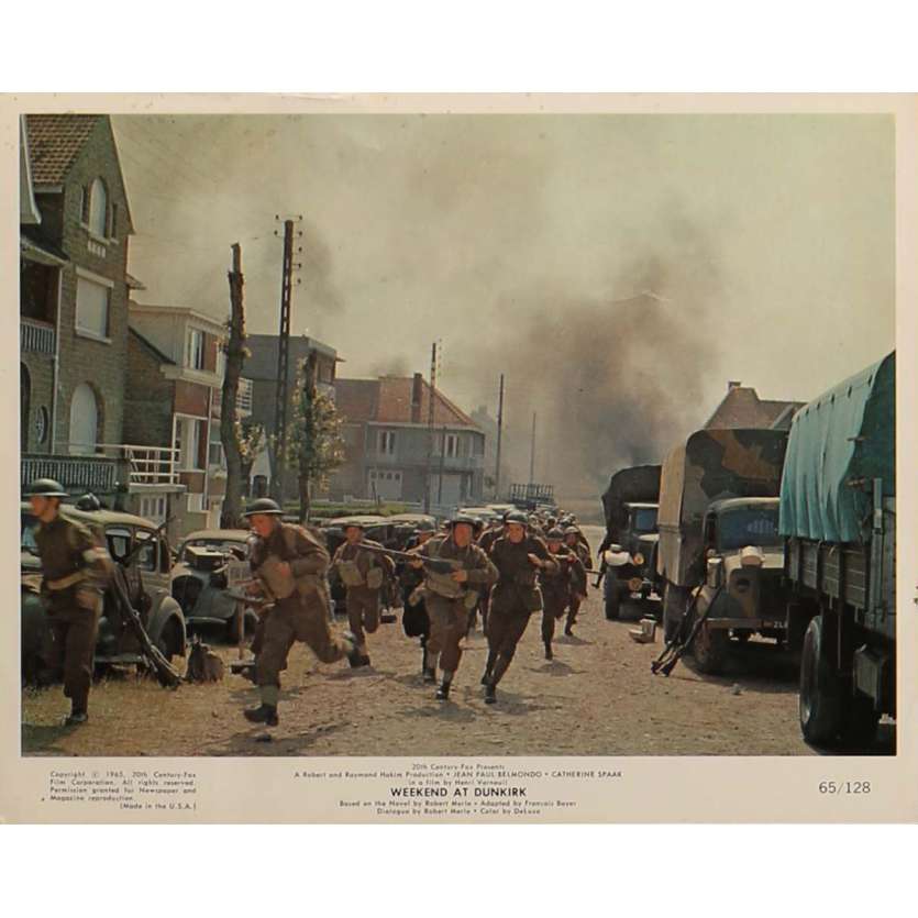 WEEKEND AT DUNKIRK Lobby Card N7 8x10 in.  - 1964 - Henri Verneuil, Jean-Paul Belmondo