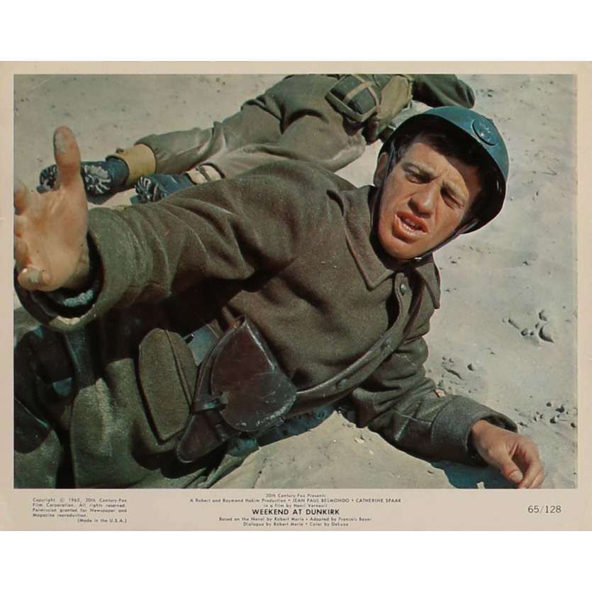 WEEKEND AT DUNKIRK Lobby Card N3 8x10 in.  - 1964 - Henri Verneuil, Jean-Paul Belmondo