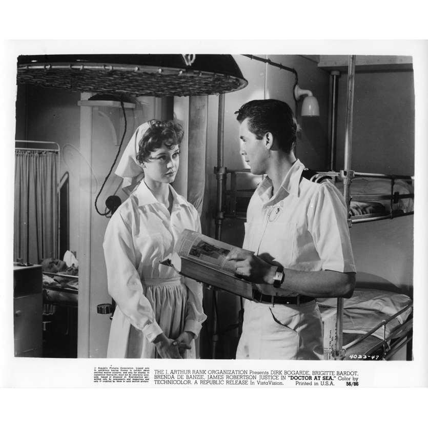 DOCTOR AT SEA Movie Still N5 8x10 in.  - 1955 - Ralph Thomas, Brigitte Bardot
