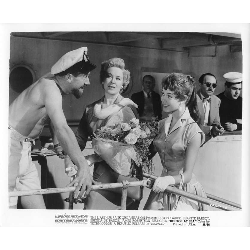 DOCTOR AT SEA Movie Still N2 8x10 in.  - 1955 - Ralph Thomas, Brigitte Bardot