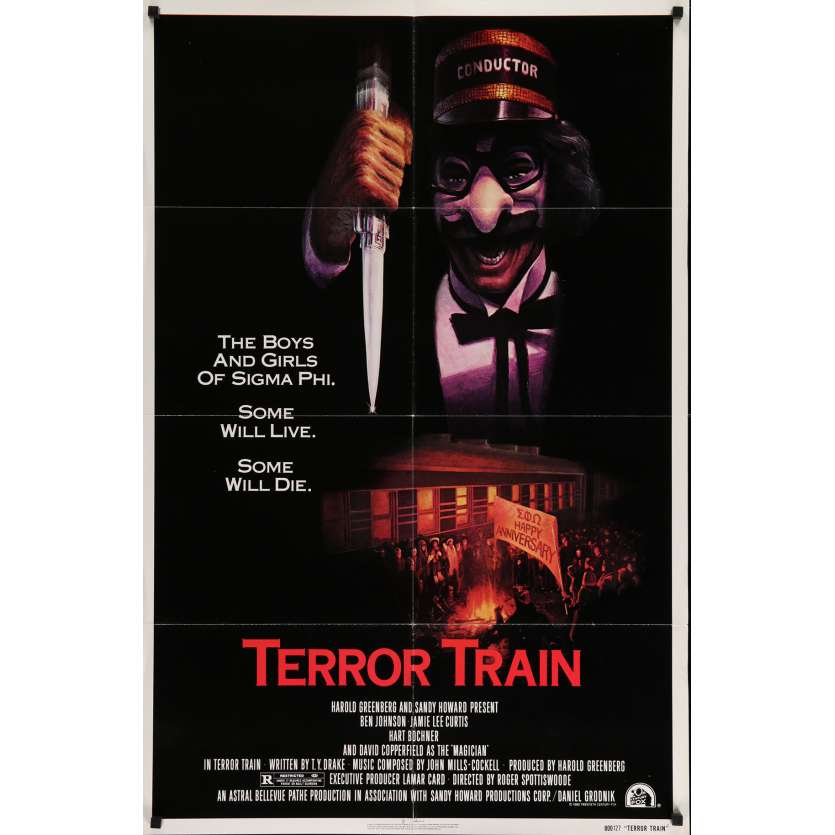 TERROR TRAIN Movie Poster 29x40 in. - 1980 - Roger Spottiswoode, Jamie Lee Curtis