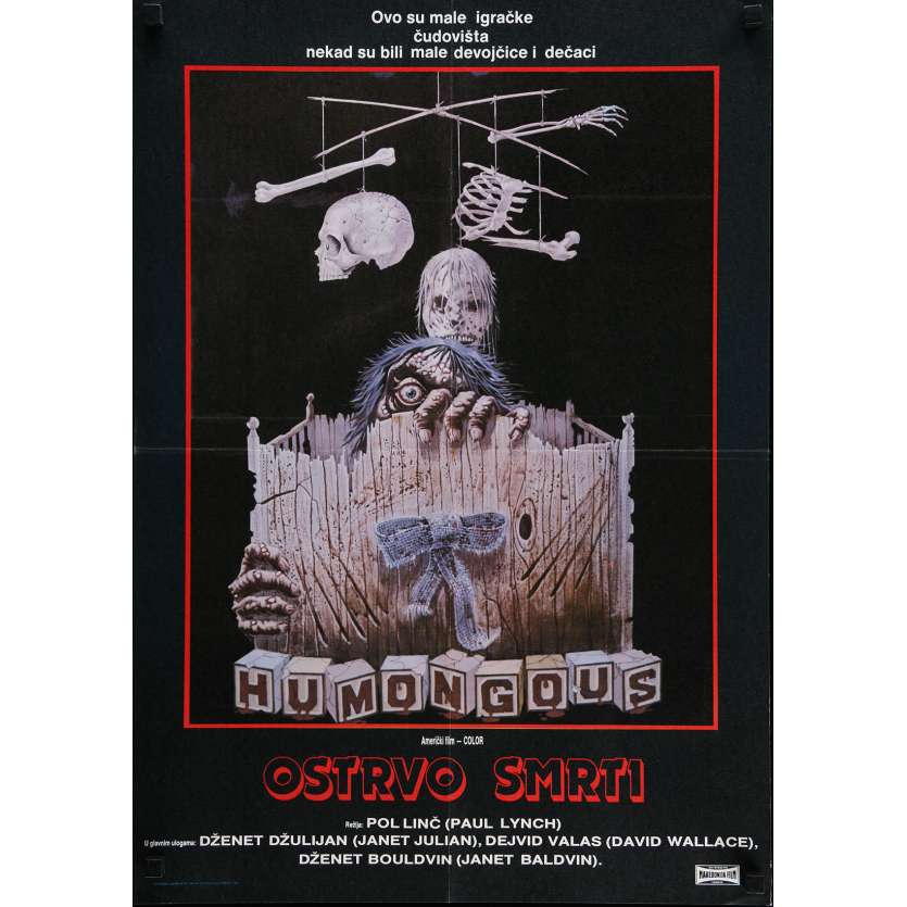 HUMONGOUS Movie Poster 20x27 in. - 1982 - Paul Lynch, Janet Julian