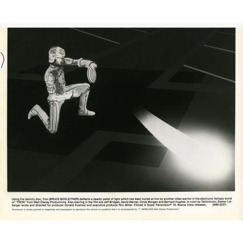 TRON Photo de presse N10 20x25 cm - 1982 - Jeff Bridges, Steven Lisberger