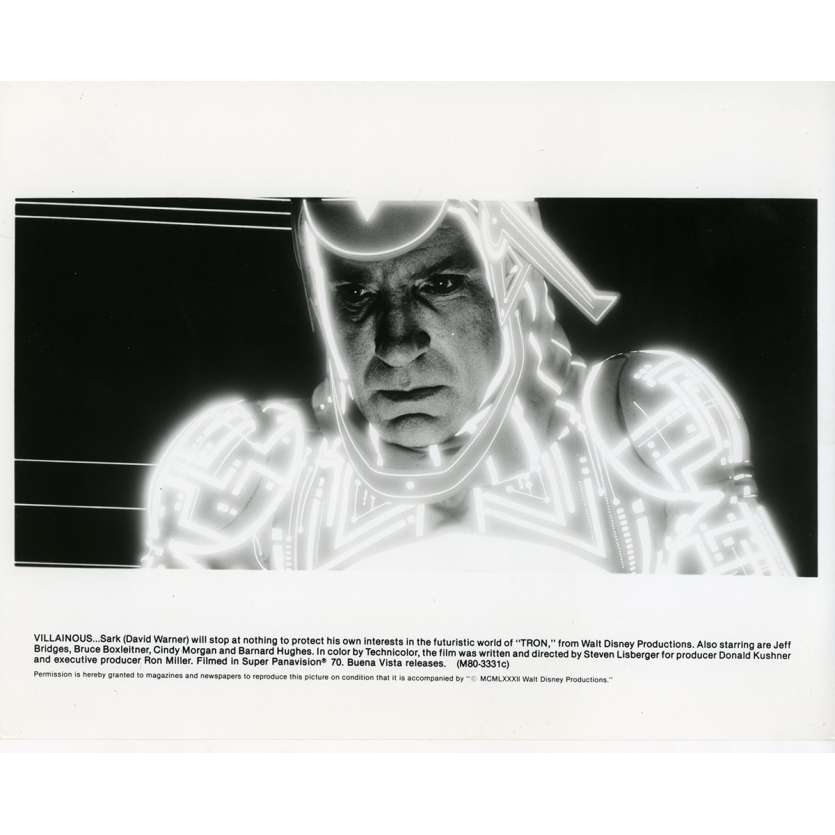 TRON Movie Still N09 8x10 in. - 1982 - Steven Lisberger, Jeff Bridges