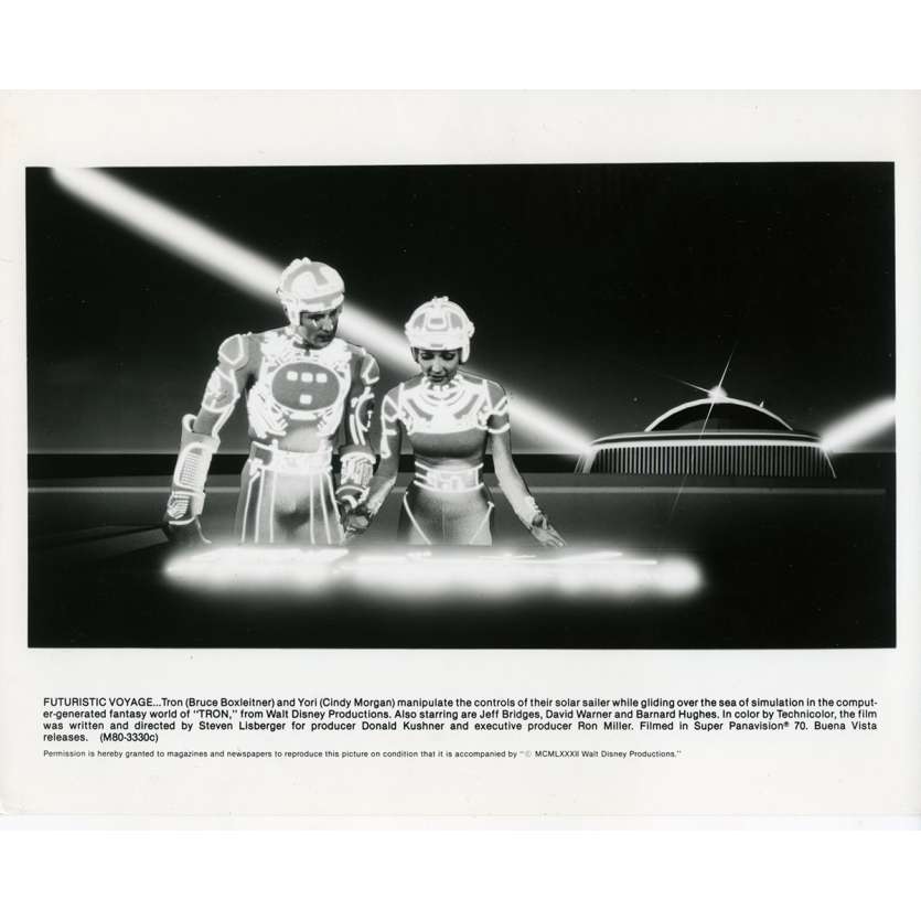 TRON Photo de presse N02 20x25 cm - 1982 - Jeff Bridges, Steven Lisberger