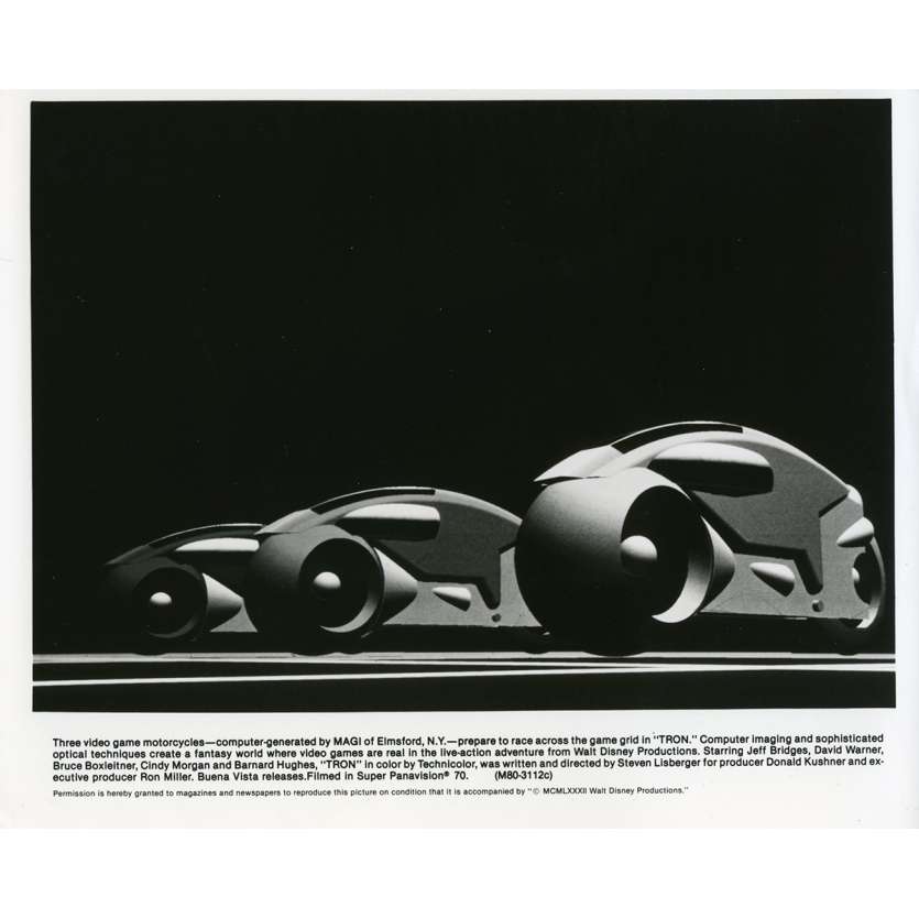 TRON Photo de presse N01 20x25 cm - 1982 - Jeff Bridges, Steven Lisberger