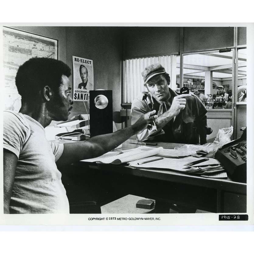 SOLEIL VERT Photo de presse N17 20x25 cm - 1973 - Charlton Heston, Richard Fleisher