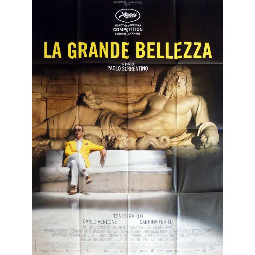 LA GRANDE BELLEZZA French Movie Poster 47x63 - 2013 - Paolo Sorrentino, Toni Servillo