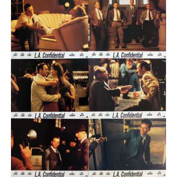 L.A. CONFIDENTIAL Lobby Cards x6 9x12 in. - 1997 - Curtis Hanson, Kevin Spacey