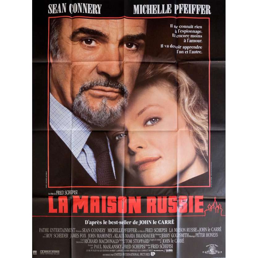 LA MAISON RUSSIE Affiche de film  120x160 cm - 1990 - Michelle Pfeiffer, Sean Connery