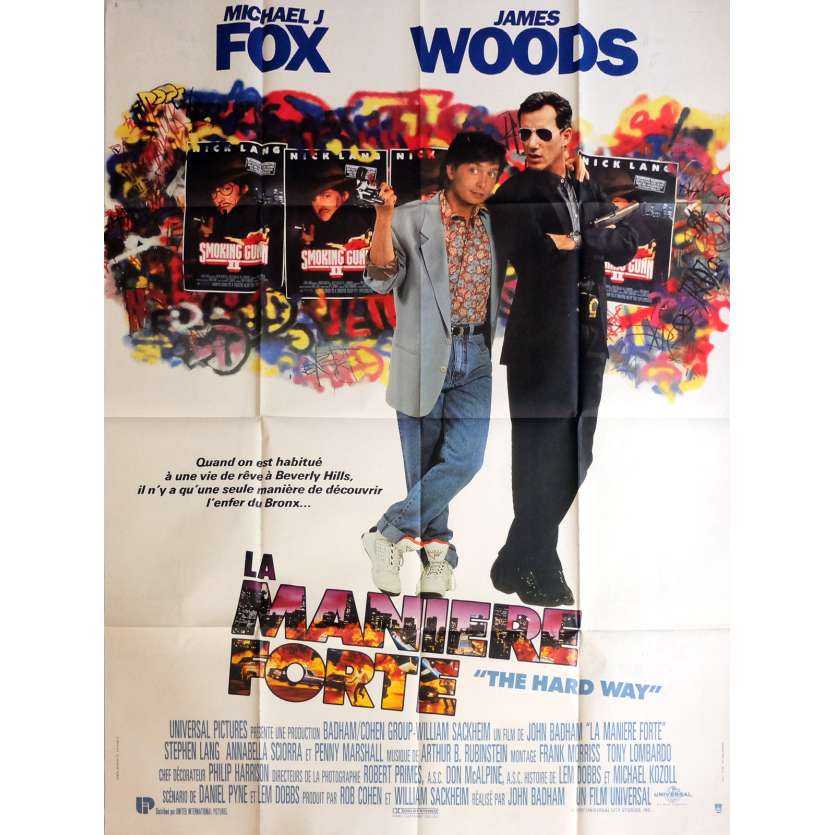 LA MANIERE FORTE Affiche de film 120x160 cm - 1991 - Michael J. Fox, John Badham