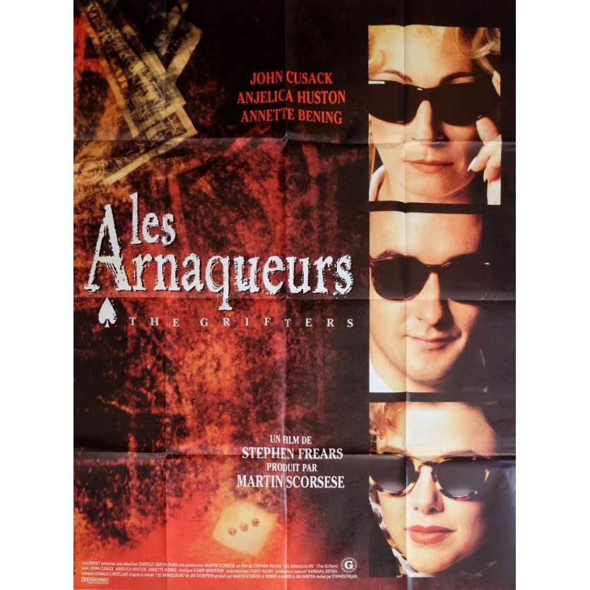 LES ARNAQUEURS Affiche de film 120x160 cm - 1990 - Anjelica Juston, Stephen Frears