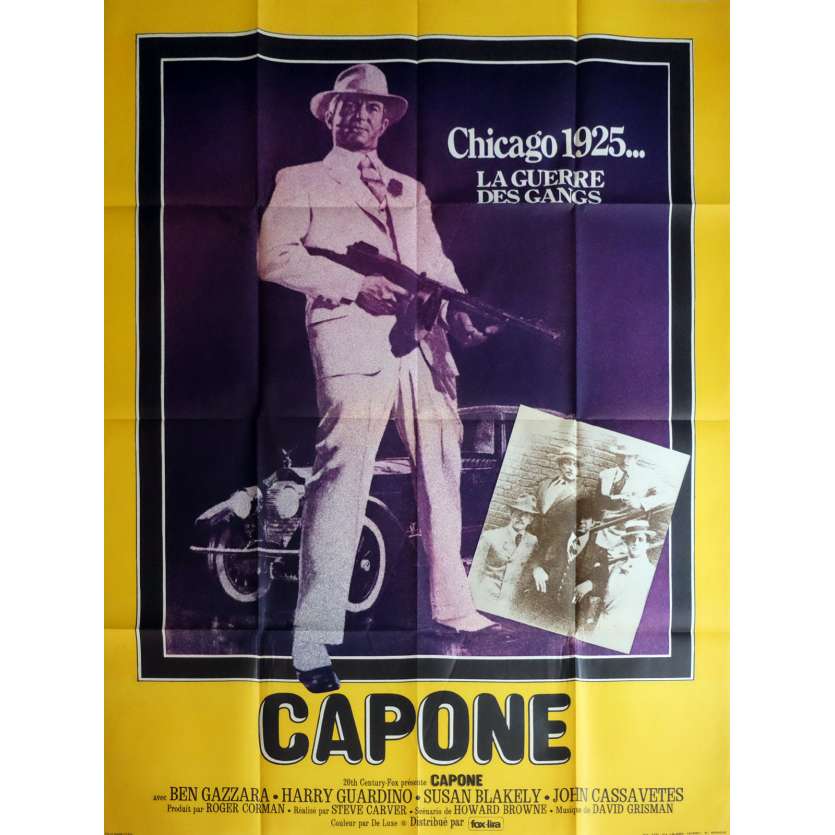 CAPONE Affiche de film 120x160 cm - 1975 - Ben Gazzara, Steve Carver