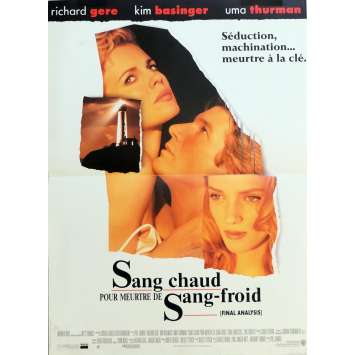 SANG CHAUD POUR MEURTRE DE SANG FROID Affiche de film 40x60 cm - 1992 - Uma Thurman, Richard Gere