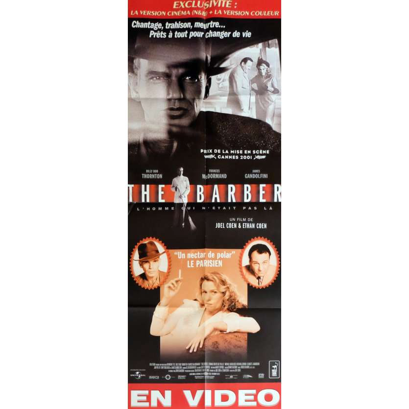 THE BARBER Affiche de film 60x160 cm - 2001 - Billy Bob Thornton, Joel Coen
