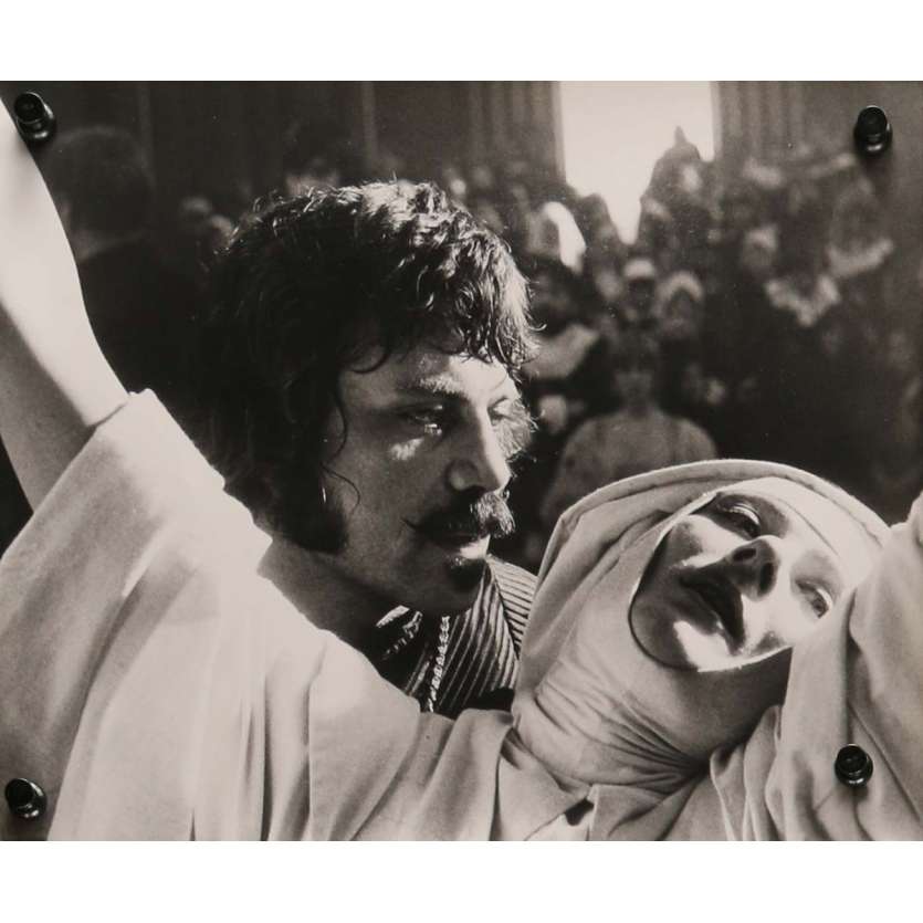 Oliver Reed, mid-haircut when filming The Devils.