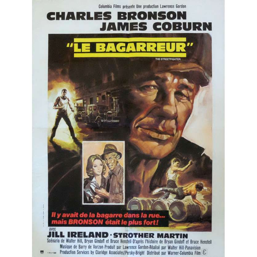 LE BAGARREUR Affiche de film 60x80 cm - 1975 - Charles Bronson, Walter Hill