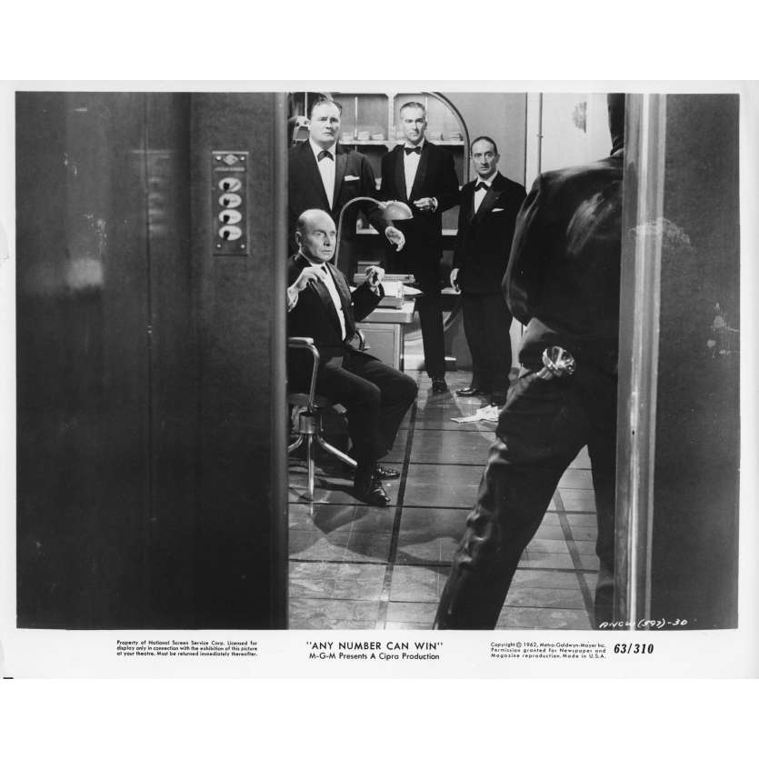 ANY NUMBER CAN WIN Movie Still N10 8x10 in.  - 1963 - Henri Verneuil, Alain Delon, Jean Gabin