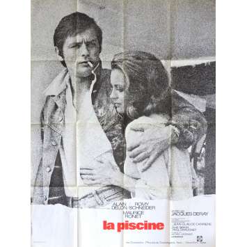 SWIMMING POOL Movie Poster 47x63 in. - 1974 - Jacques Deray, Alain Delon, Romy Schneider SWIMMING POOL Movie Poster 47x63 in. - 1974 - Jacques Deray, Alain Delon, Romy Schneider