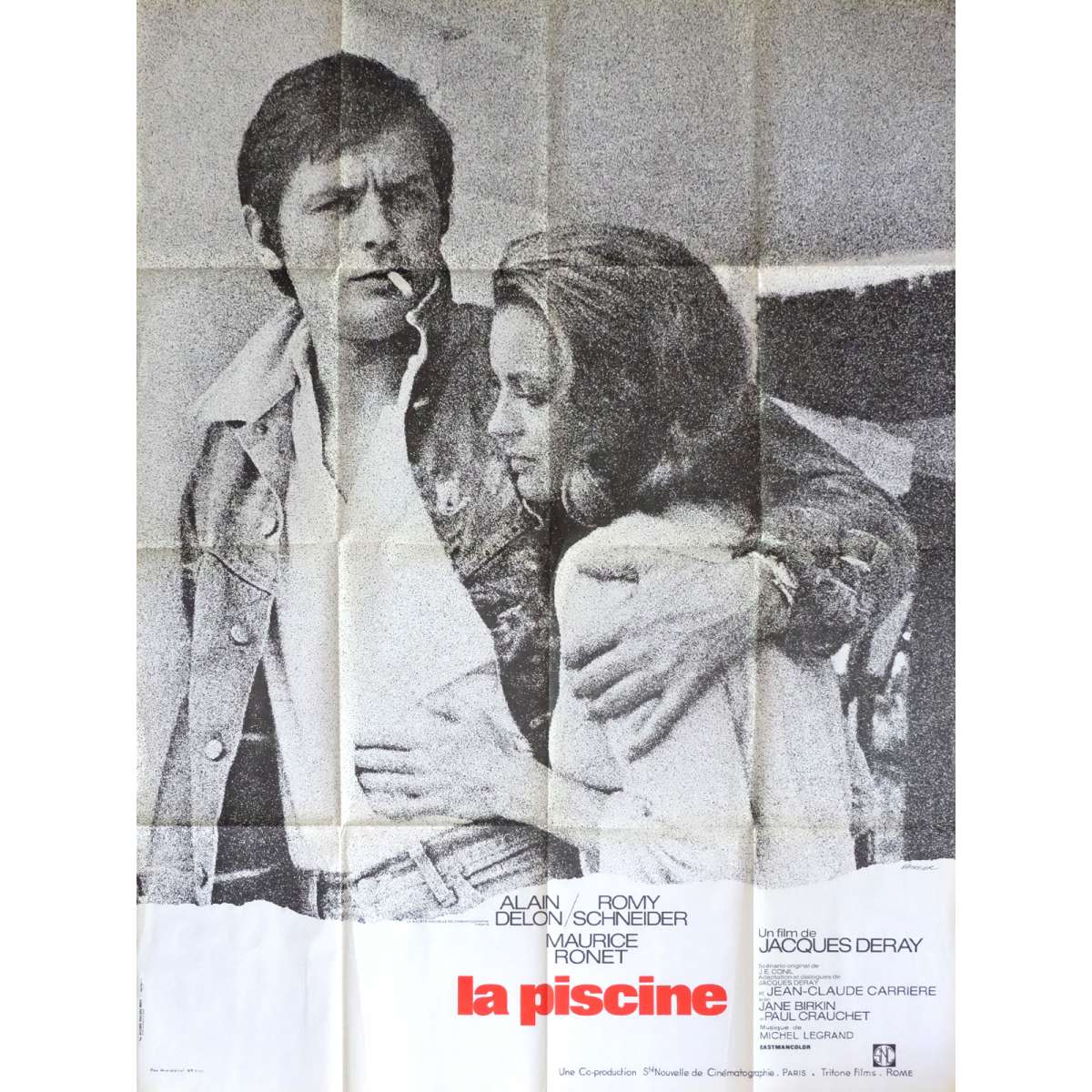 Film La Piscine Avec Alain Delon Affiche de LA PISCINE