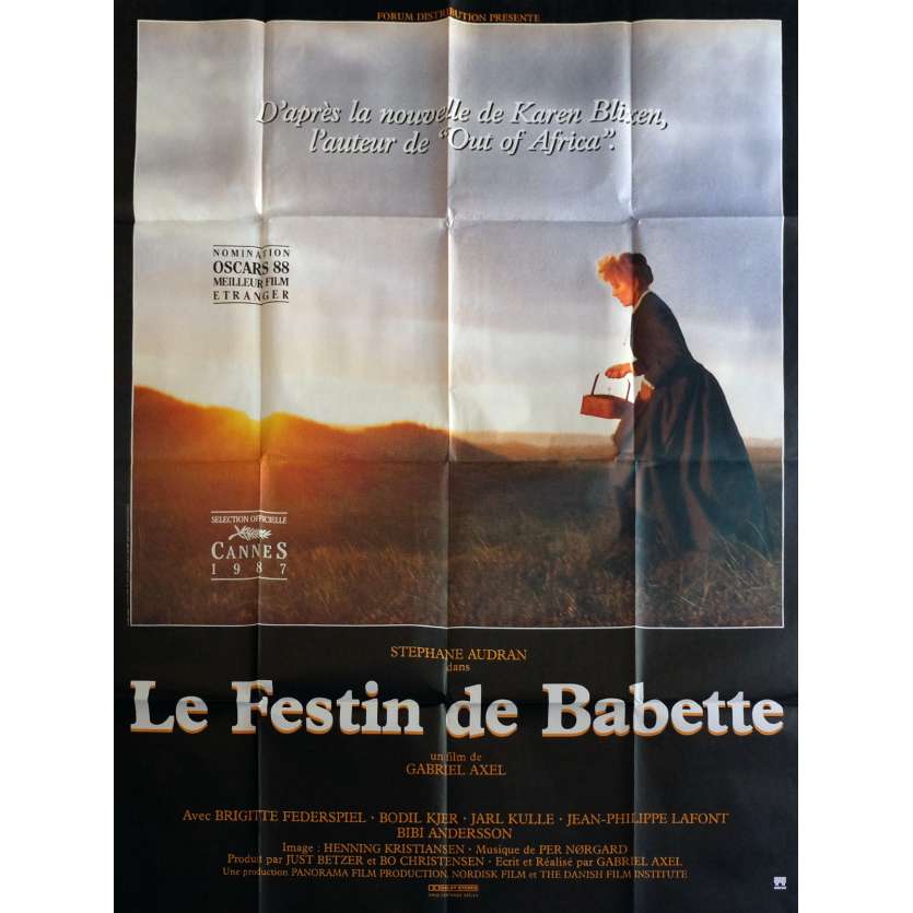 BABETTE'S FEAST Movie Poster  47x63 in.  - 1989 - Gabriel Axel, Stéphane Audran