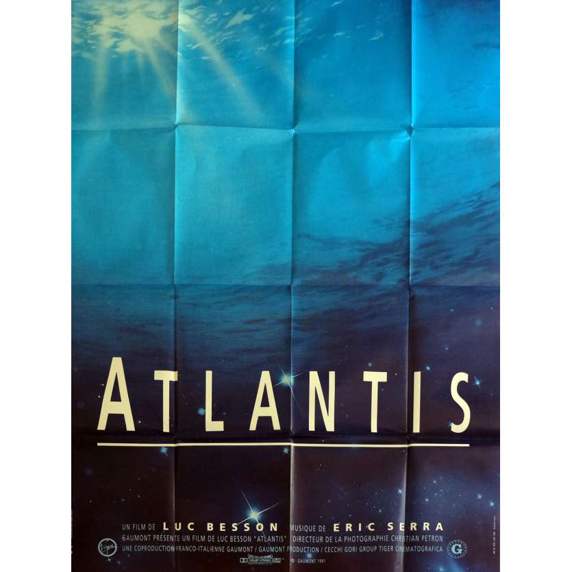 ATLANTIS Affiche de film 120x160 cm - 1991 - Luc Besson, Luc Besson