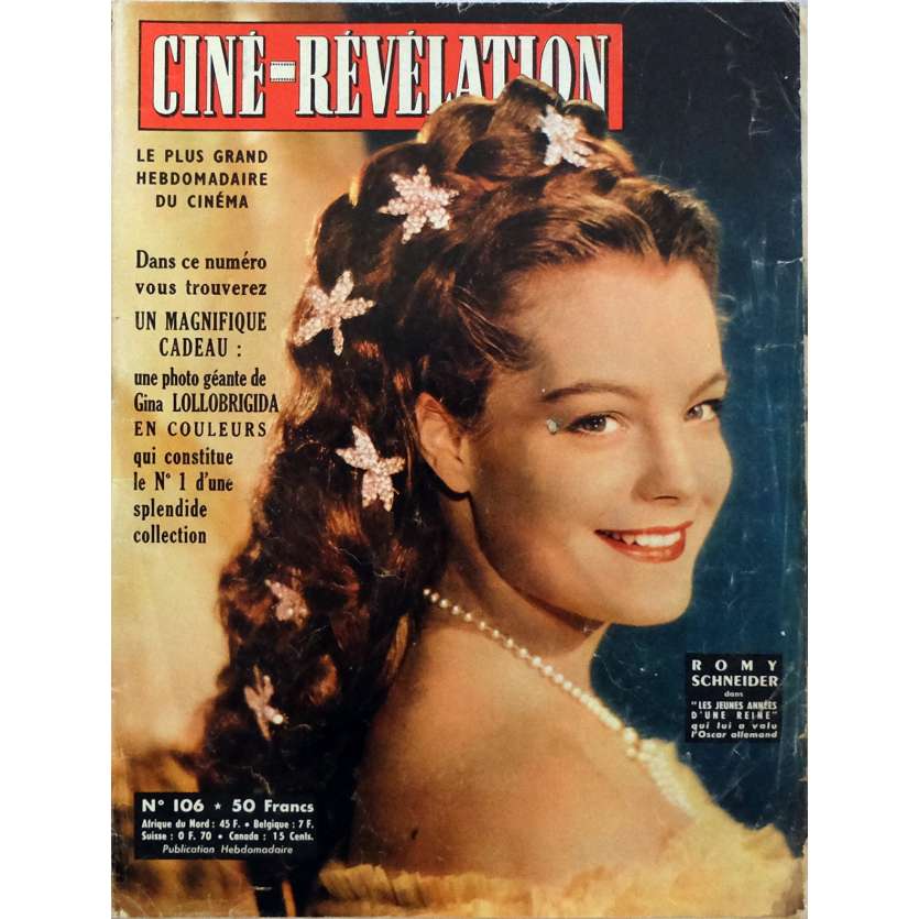 CINE REVELATION - ROMY SCHNEIDER Magazine 21x30 cm - 1960 - Romy Schneider, Romy Schneider