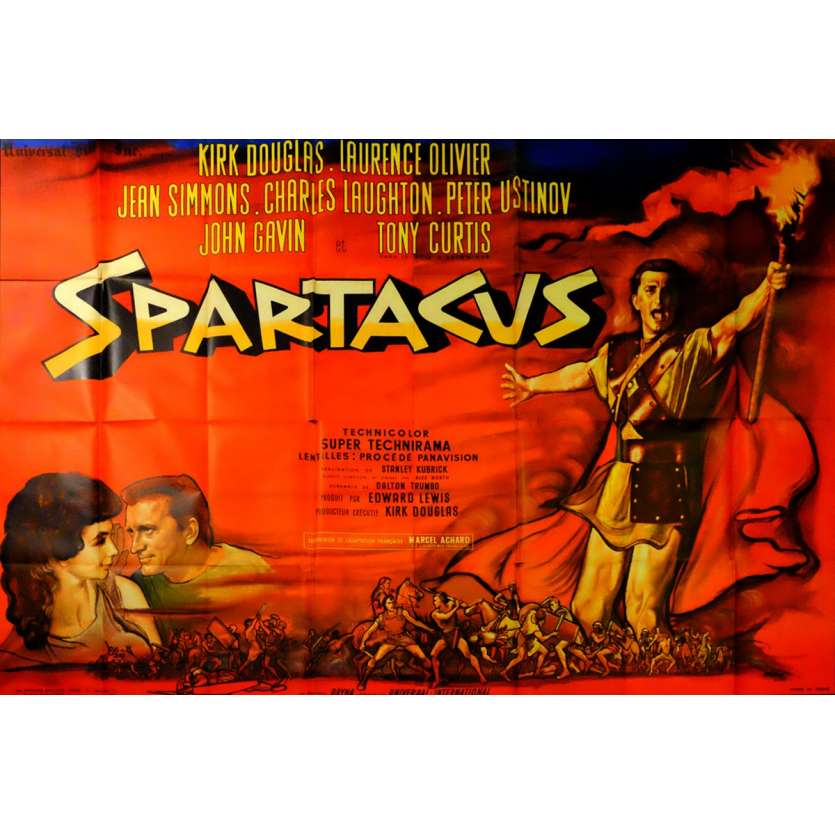 SPARTACUS French Movie Poster  94x63 - 1962 - Stanley Kubrick, Kirk Douglas
