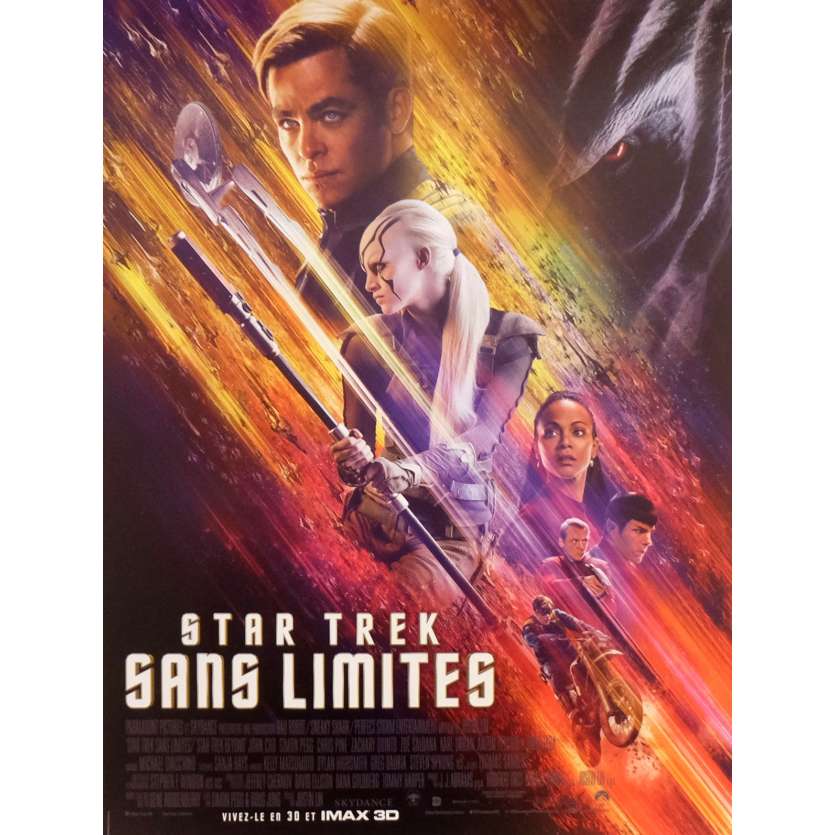 STAR TREK BEYOND Movie Poster 15x21 in. - 2016 - Justin Lin, Anton Yelchin