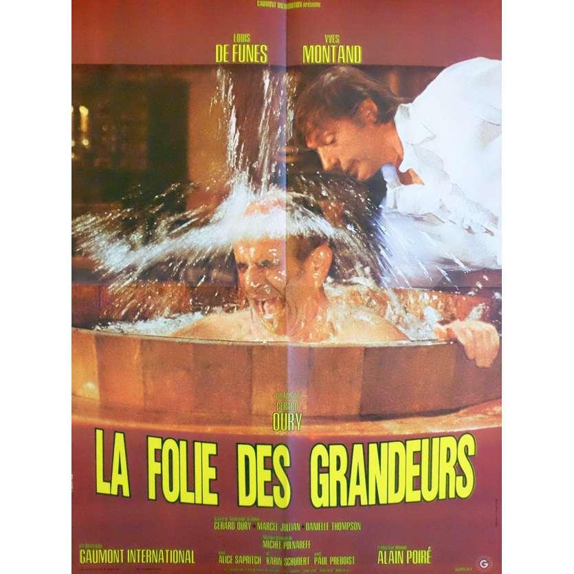DELUSIONS OF GRANDEUR French Movie Poster 23x31 '71 Louis de Funes C9