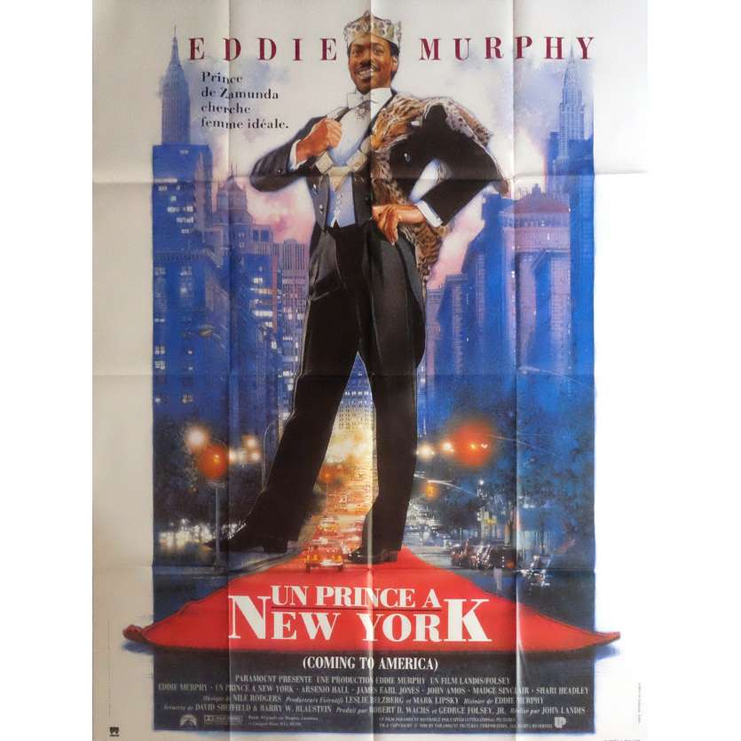 UN PRINCE A NEW-YORK Affiche de film  120x160 cm - 1988 - Eddie Murphy, John Landis