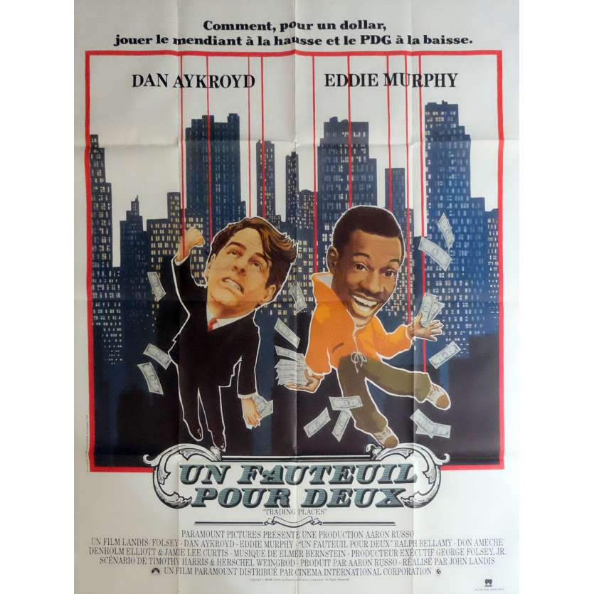 TRADING PLACES Movie Poster 47x63 in. - 1983 - John Landis, Eddie Murphy