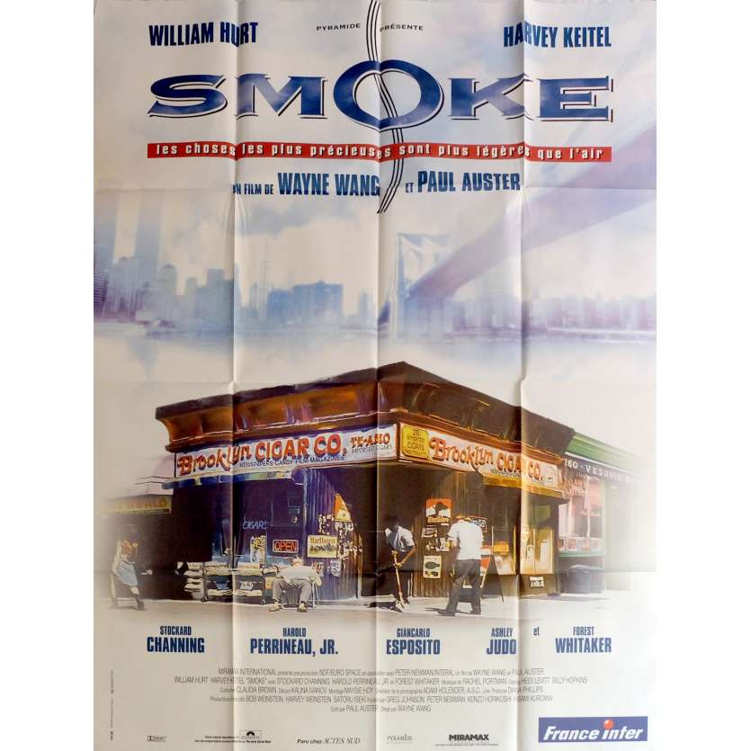SMOKE Movie Poster 47x63 in. - 1995 - Paul Auster, Harvey Keitel