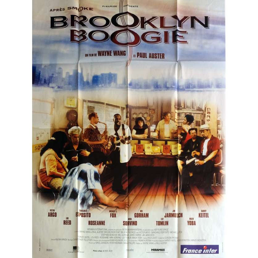 BROOKLYN BOOGIE Affiche de film 120x160 cm - 1995 - Michael J. Fox, Paul Auster