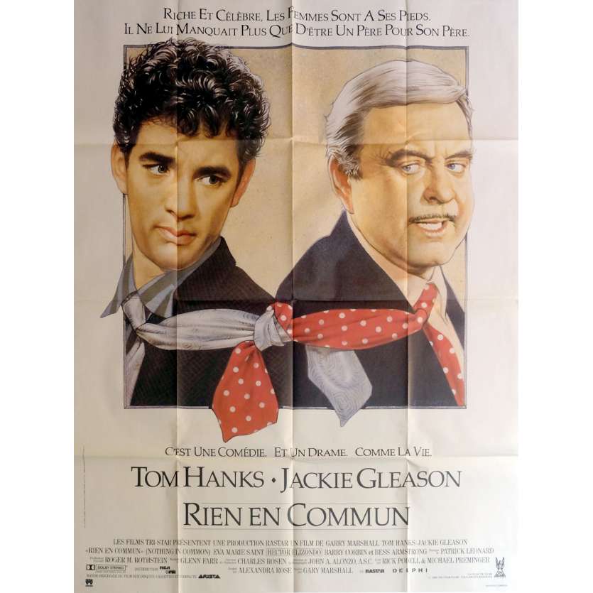 RIEN EN COMMUN Affiche de film  120x160 cm - 1986 - Tom Hanks, Gary Marshall