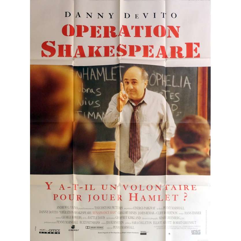 RENAISSANCE MAN Movie Poster  47x63 in.  - 1994 - Penny Marshall, Danny DeVito