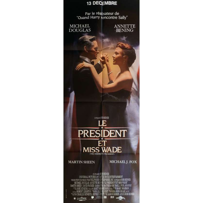 LE PRESIDENT ET MISS WADE Affiche de film 60x160 cm - 1995 - Michael Douglas, Rob Reiner